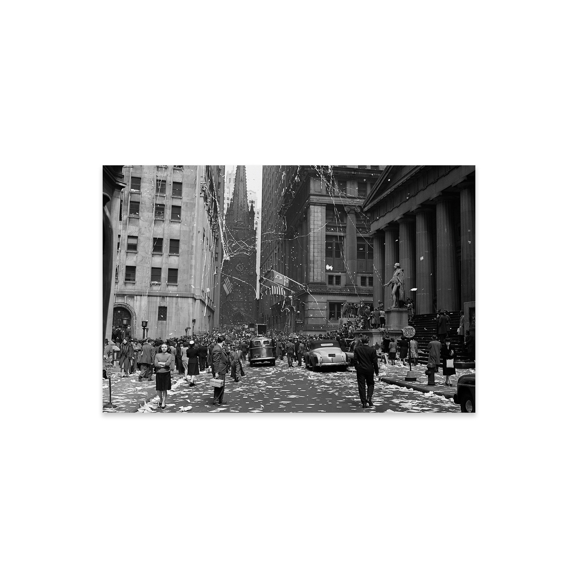 Ebern Designs " 1940s New York City Wall Street Ticker Tape Parade